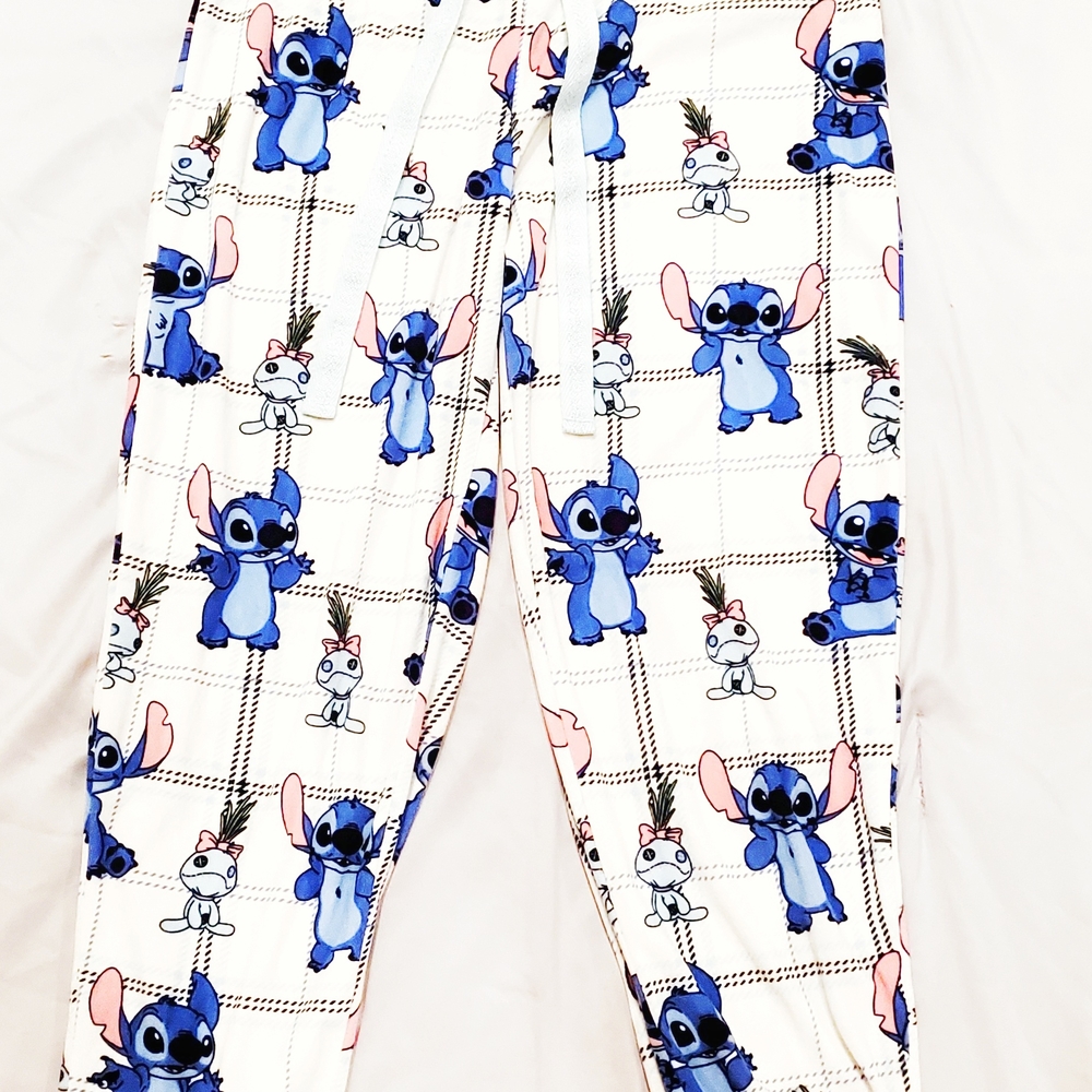 Disney Blue and Pink Character Pajama Bottoms